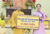 Phật giáo Bình Dương: Ủng hộ 15.000 phần quà 