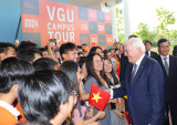 Tổng thống Cộng hòa Liên bang Đức thăm, làm việc tại Trường Đại học Việt Đức