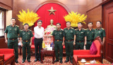 Provincial delegation visits, extends Tet greetings to the Military Zone 7 Command, Army Corps 4 and Ho Chi Minh City National University