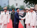 Chủ tịch nước Võ Văn Thưởng thăm, chúc Tết cán bộ, chiến sĩ Bộ Tư lệnh Cảnh vệ
