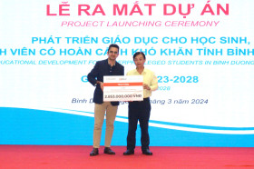 Educational development project launched for disadvantaged students