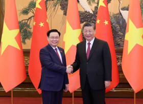 越南国会主席王廷惠会见习近平总书记、国家主席