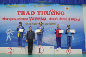 Giải vô địch các đội mạnh Vovinam toàn quốc 2024: Bình Dương giành huy chương vàng đầu tiên