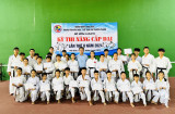 Huyện Phú Giáo: 100% võ sinh karate đạt yêu cầu thi thăng đai quý II-2024
