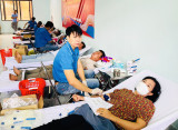 Huyện Dầu Tiếng: Nhiều người tham gia Ngày hội hiến máu tình nguyện