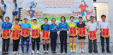 Khai mạc giải bóng đá công nhân viên chức lao động huyện Bàu Bàng năm 2024