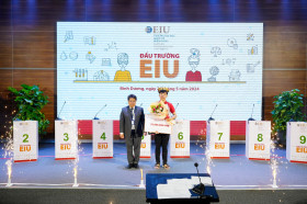 Nguyễn Trọng Tín – Học sinh Trường THPT chuyên Hùng Vương giành Quán quân Cuộc thi Đấu trường EIU 2024