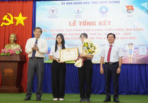 Cuộc thi sáng tạo dành cho thanh thiếu niên, nhi đồng lần thứ XX: Nhóm tác giả trường THCS Trịnh Hoài Đức đạt giải nhất