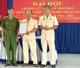 TP.Thuận An: Đại hội thành lập Chi hội Cựu công an nhân dân phường An Phú nhiệm kỳ 2024 - 2026