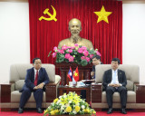 老挝国家监察署高级代表团对平阳省进行工作访问