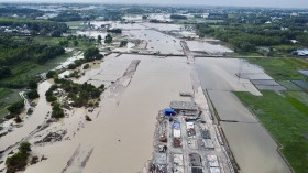 Efforts made to accelerate the progress of flood control projects