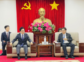 Provincial leaders receive the delegation of Daejeon City Police Department (RoK)