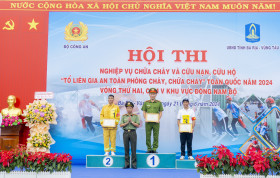 Hội thi nghiệp vụ chữa cháy khu vực Đông Nam bộ: Bình Dương giành giải ba
