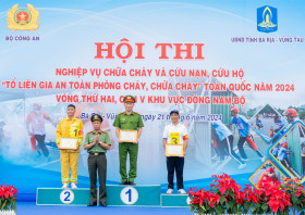 Hội thi “Tổ liên gia an toàn phòng cháy chữa cháy” 2024 Cụm V - Đông Nam Bộ: Đội Bình Dương giành giải 3