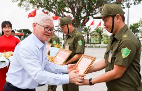 Bình Dương: Các địa phương đồng loạt ra mắt lực lượng tham gia bảo vệ an ninh trật tự ở cơ sở