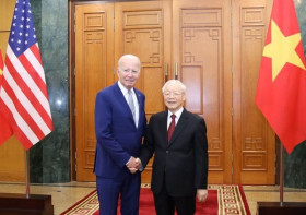 阮富仲总书记在越美关系的烙印
