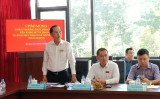 Survey team of Standing Committee of the Provincial People's Council work with Binh Duong Radio and Television Station