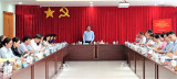 省人民议会常委会考察团与平阳广播电视台举行工作会议