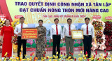 Xã Tân Lập đạt chuẩn nông thôn mới nâng cao