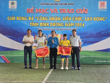 The growing Football Tournament of officers, employees and workers in Binh Duong province