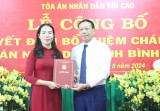 Bổ nhiệm bà Nguyễn Thị Tuyết Thanh làm Chánh án Tòa án tỉnh