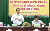 Huyện Phú Giáo và huyện Đồng Phú (Bình Phước): Gặp gỡ, trao đổi thống nhất nội dung chương trình kết nghĩa