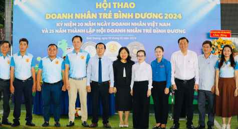 Hội thao kỷ niệm 25 năm thành lập Hội Doanh nhân trẻ Bình Dương: Sôi động, giàu ý nghĩa