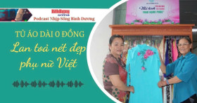 NHỊP SỐNG BÌNH DƯƠNG: Tủ áo dài 0 đồng: Lan toả nét đẹp phụ nữ Việt