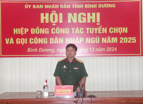 Đảm bảo công tác giao, nhận quân năm 2025 diễn ra nhanh gọn, chặt chẽ, an toàn