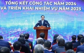 越南总理范明政出席越南电视台工作总结会议
