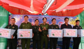 Binh Duong province delegation extends early New Year wishes to soldiers and people of Ly Son island