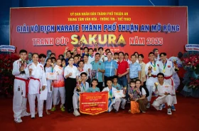 Giải vô địch Karate TP. Thuận An mở rộng 2025: Chủ nhà nhất toàn đoàn