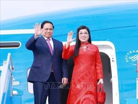 越南政府总理范明政和夫人启程访问波兰、捷克并出席瑞士达沃斯世界经济论坛会议