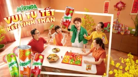 Rộn ràng xuân mới, hân hoan đón Tết cùng Mirinda tại Hội chợ “ Chợ Tết Thuận An 2025”
