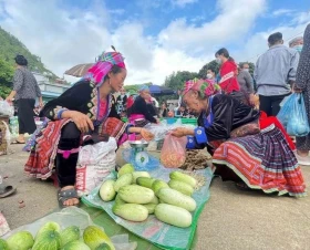 高山区的春天集市
