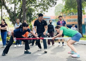 Huyện Phú Giáo: Tổ chức thi đấu môn bi sắt và đẩy gậy