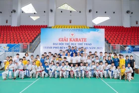 Đại hội Thể dục thể thao TP.Bến Cát lần 3-2025: Phường Mỹ Phước nhất toàn đoàn môn Karate