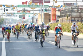 Tay đua Biwase Bình Dương về đích thứ ba tại chặng 2 Biwase Tour of Vietnam 2025