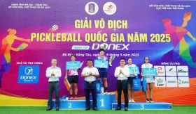 Giải vô địch Pickleball Quốc gia 2025: Bình Dương đạt 2 huy chương đồng
