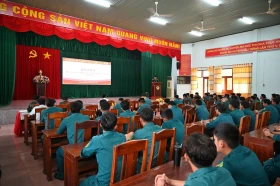 Ban Chỉ huy Quân sự huyện Dầu Tiếng huấn luyện dân quân binh chủng năm 2025
