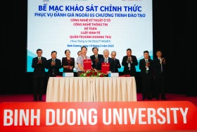 Trường Đại học Bình Dương hoàn thành đợt khảo sát chính thức ngoài 5 chương trình đào tạo