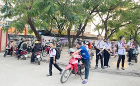 Trường Trung học cơ sở Bình Chuẩn 2, TP.Thuận An: Xây dựng “Cổng trường an toàn giao thông”
