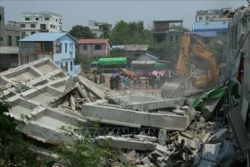 越南军队组建救援队驰援缅甸地震灾区