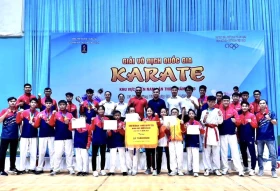 Giải vô địch Karate Quốc gia khu vực miền Nam lần thứ IV - 2025: Bình Dương giành hạng Ba toàn đoàn