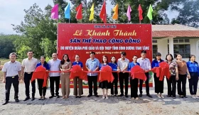 Xã An Thái (huyện Phú Giáo): Khánh thành công trình “Sân thể thao cộng đồng”
