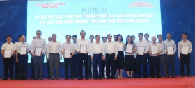 Ký kết quy chế phối hợp bảo vệ môi trường trong khu công nghiệp
