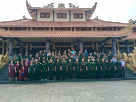 Đoàn Cựu chiến binh Tiểu đoàn 1 Long An (khu vực phía Bắc) thăm lại chiến trường xưa tại tỉnh Bình Dương