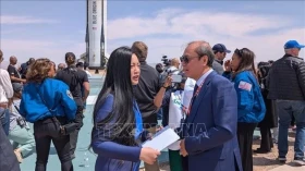 越南国家主席梁强致信祝贺首位进入太空的越裔女性