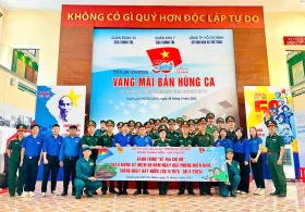 Tuổi trẻ lực lượng vũ trang tỉnh tổ chức hành trình “Về địa chỉ đỏ”