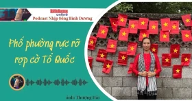 NHỊP SỐNG BÌNH DƯƠNG: Phố phường rực rỡ, rợp cờ Tổ quốc
